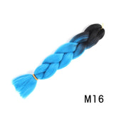 Natifah Jumbo Braiding Hair 100g 24 Inch Pre Stretched For Afro Ombre Extensions Braids Bug Color Wholesale Synthetic Fake Hair