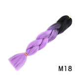 Natifah Jumbo Braiding Hair 100g 24 Inch Pre Stretched For Afro Ombre Extensions Braids Bug Color Wholesale Synthetic Fake Hair