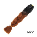Natifah Jumbo Braiding Hair 100g 24 Inch Pre Stretched For Afro Ombre Extensions Braids Bug Color Wholesale Synthetic Fake Hair