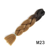 Natifah Jumbo Braiding Hair 100g 24 Inch Pre Stretched For Afro Ombre Extensions Braids Bug Color Wholesale Synthetic Fake Hair