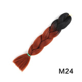 Natifah Jumbo Braiding Hair 100g 24 Inch Pre Stretched For Afro Ombre Extensions Braids Bug Color Wholesale Synthetic Fake Hair