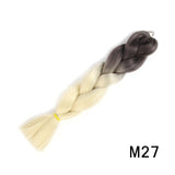 Natifah Jumbo Braiding Hair 100g 24 Inch Pre Stretched For Afro Ombre Extensions Braids Bug Color Wholesale Synthetic Fake Hair