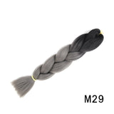 Natifah Jumbo Braiding Hair 100g 24 Inch Pre Stretched For Afro Ombre Extensions Braids Bug Color Wholesale Synthetic Fake Hair
