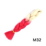 Natifah Jumbo Braiding Hair 100g 24 Inch Pre Stretched For Afro Ombre Extensions Braids Bug Color Wholesale Synthetic Fake Hair