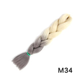 Natifah Jumbo Braiding Hair 100g 24 Inch Pre Stretched For Afro Ombre Extensions Braids Bug Color Wholesale Synthetic Fake Hair
