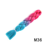 Natifah Jumbo Braiding Hair 100g 24 Inch Pre Stretched For Afro Ombre Extensions Braids Bug Color Wholesale Synthetic Fake Hair