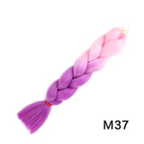 Natifah Jumbo Braiding Hair 100g 24 Inch Pre Stretched For Afro Ombre Extensions Braids Bug Color Wholesale Synthetic Fake Hair
