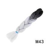 Natifah Jumbo Braiding Hair 100g 24 Inch Pre Stretched For Afro Ombre Extensions Braids Bug Color Wholesale Synthetic Fake Hair