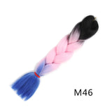 Natifah Jumbo Braiding Hair 100g 24 Inch Pre Stretched For Afro Ombre Extensions Braids Bug Color Wholesale Synthetic Fake Hair