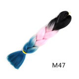Natifah Jumbo Braiding Hair 100g 24 Inch Pre Stretched For Afro Ombre Extensions Braids Bug Color Wholesale Synthetic Fake Hair