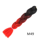 Natifah Jumbo Braiding Hair 100g 24 Inch Pre Stretched For Afro Ombre Extensions Braids Bug Color Wholesale Synthetic Fake Hair