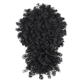 Silike Synthetic Short Afro Puff Hair Bun High Temperature Drawstring Pony Tail Clip in Hair Extension Kinky Puff Hair Bun