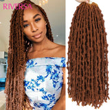 Butterfly Locs Crochet Hair 30# Faux Butterfly Locs 24" Dreadlocks Hair Extensions Tresse Africaine Locks Crochets Braiding Hair