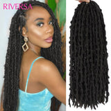 Butterfly Locs Crochet Hair 30# Faux Butterfly Locs 24" Dreadlocks Hair Extensions Tresse Africaine Locks Crochets Braiding Hair
