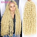 Butterfly Locs Crochet Hair 30# Faux Butterfly Locs 24" Dreadlocks Hair Extensions Tresse Africaine Locks Crochets Braiding Hair
