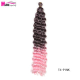 22-28 Inch Freetress Deep Twist Crochet Hair Natural Synthetic Braids Hair Ombre Crochet Braiding Hair Extensions Hair Expo City