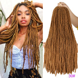 Sister Locks Dreadlocks Hair Extensions Crochet Braids Dread Locs Crochet Hair Synthetic Braiding Hair for Women Red Black Brown