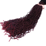 YunRong Nu Locs Crochet Hair 36 24 18 Inches Faux Locs Extension Synthetic Soft Goddess Braiding Dreadlocks Hair For Black Women