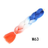 Natifah Jumbo Braiding Hair 100g 24 Inch Pre Stretched For Afro Ombre Extensions Braids Bug Color Wholesale Synthetic Fake Hair