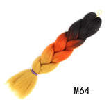 Natifah Jumbo Braiding Hair 100g 24 Inch Pre Stretched For Afro Ombre Extensions Braids Bug Color Wholesale Synthetic Fake Hair