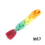 Natifah Jumbo Braiding Hair 100g 24 Inch Pre Stretched For Afro Ombre Extensions Braids Bug Color Wholesale Synthetic Fake Hair