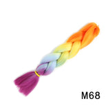 Natifah Jumbo Braiding Hair 100g 24 Inch Pre Stretched For Afro Ombre Extensions Braids Bug Color Wholesale Synthetic Fake Hair