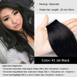 MRS HAIR Natural Hair Extensions Tape in Human Hair Extensions Invisible Skin Weft Tape Extensions Straight Blonde 20pcs NonRemy