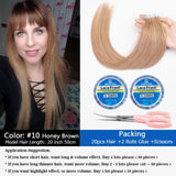 MRS HAIR Natural Hair Extensions Tape in Human Hair Extensions Invisible Skin Weft Tape Extensions Straight Blonde 20pcs NonRemy