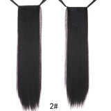 TALANG Long Straight Ponytail Hairpiece 85cm Female Clip Hair Tail False Hair With Hairpins Synthetic Hair Extensions