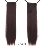 TALANG Long Straight Ponytail Hairpiece 85cm Female Clip Hair Tail False Hair With Hairpins Synthetic Hair Extensions