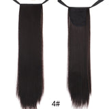 TALANG Long Straight Ponytail Hairpiece 85cm Female Clip Hair Tail False Hair With Hairpins Synthetic Hair Extensions
