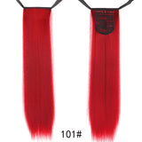 TALANG Long Straight Ponytail Hairpiece 85cm Female Clip Hair Tail False Hair With Hairpins Synthetic Hair Extensions