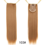 TALANG Long Straight Ponytail Hairpiece 85cm Female Clip Hair Tail False Hair With Hairpins Synthetic Hair Extensions