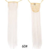TALANG Long Straight Ponytail Hairpiece 85cm Female Clip Hair Tail False Hair With Hairpins Synthetic Hair Extensions
