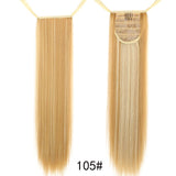 TALANG Long Straight Ponytail Hairpiece 85cm Female Clip Hair Tail False Hair With Hairpins Synthetic Hair Extensions