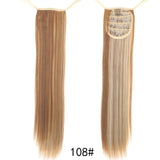 TALANG Long Straight Ponytail Hairpiece 85cm Female Clip Hair Tail False Hair With Hairpins Synthetic Hair Extensions