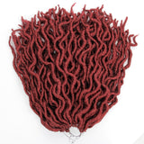 Synthetic Crochet Braids Hair Goddess Faux Locs Ombre Curly Soft Dreads Dreadlocks For Black Woman Extensions YXCHERISHAIR
