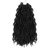 Synthetic Crochet Braids Hair Goddess Faux Locs Ombre Curly Soft Dreads Dreadlocks For Black Woman Extensions YXCHERISHAIR