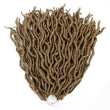 Synthetic Crochet Braids Hair Goddess Faux Locs Ombre Curly Soft Dreads Dreadlocks For Black Woman Extensions YXCHERISHAIR