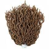 Synthetic Crochet Braids Hair Goddess Faux Locs Ombre Curly Soft Dreads Dreadlocks For Black Woman Extensions YXCHERISHAIR