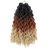 Synthetic Crochet Braids Hair Goddess Faux Locs Ombre Curly Soft Dreads Dreadlocks For Black Woman Extensions YXCHERISHAIR
