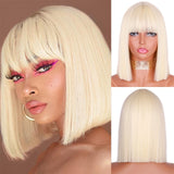 Long Straight Wine Red Wig With Bangs Synthetic Hair Wigs Bang With Wig For Women Wine Red Heat Resistant Wigs