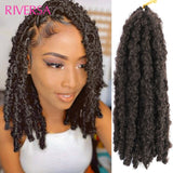 Butterfly Locs Crochet Hair Bob Butterfly Locs Hair meches Locks Butterfly Faux Soft Synthetic Crochet Braids Hair Extensions