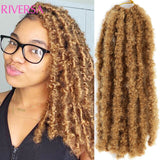 Butterfly Locs Crochet Hair Bob Butterfly Locs Hair meches Locks Butterfly Faux Soft Synthetic Crochet Braids Hair Extensions