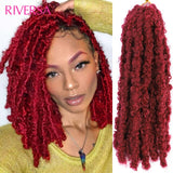 Butterfly Locs Crochet Hair Bob Butterfly Locs Hair meches Locks Butterfly Faux Soft Synthetic Crochet Braids Hair Extensions