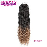 Goddess Locs Crochet Hair Soft Faux Locks Crochet Braids With Curly Ends Wavy Synthetic Braiding Hair Extensions For Black Women