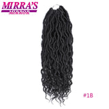 Goddess Locs Crochet Hair Soft Faux Locks Crochet Braids With Curly Ends Wavy Synthetic Braiding Hair Extensions For Black Women