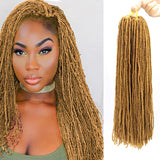 MODERN QUEE 18 Inch Sister Locks Dreadlocks Hair Extensions  Pure Color 27standers Synthetic Hair for Women Crochet Hair