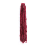 MODERN QUEE 18 Inch Sister Locks Dreadlocks Hair Extensions  Pure Color 27standers Synthetic Hair for Women Crochet Hair
