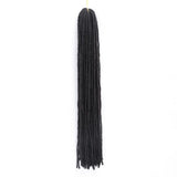 MODERN QUEE 18 Inch Sister Locks Dreadlocks Hair Extensions  Pure Color 27standers Synthetic Hair for Women Crochet Hair
